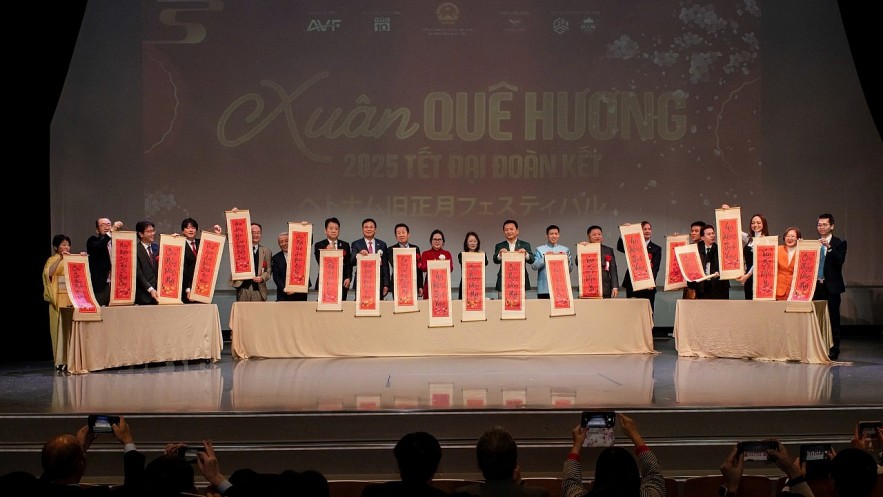 Overseas Vietnamese in Fukuoka (Japan) Celebrate Tet of Great Solidarity Overseas Vietnamese in Fukuoka (Japan) Celebrate Tet of Great Solidarity