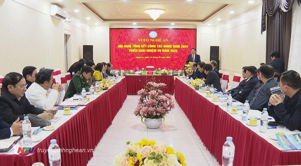 Nghe An Union of Friendship Organizations implements tasks for 2025. (Photo: truyenhinhnghean.vn) Nghe An Union of Friendship Organizations implements tasks for 2025. (Photo: truyenhinhnghean.vn)