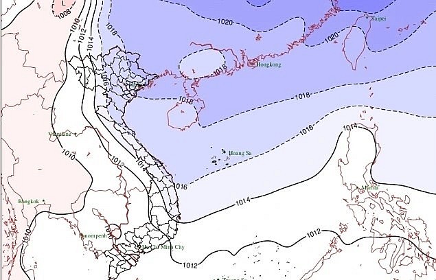 Cold air mass hits northeastern Vietnam's mountains. Cold air mass hits northeastern Vietnam's mountains.