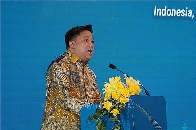 Anton Sumarli, Vice President of the Association of Indonesian Travel Agents (ASTINDO) speaks at the event. (Photo: VNA) Anton Sumarli, Vice President of the Association of Indonesian Travel Agents (ASTINDO) speaks at the event. (Photo: VNA)