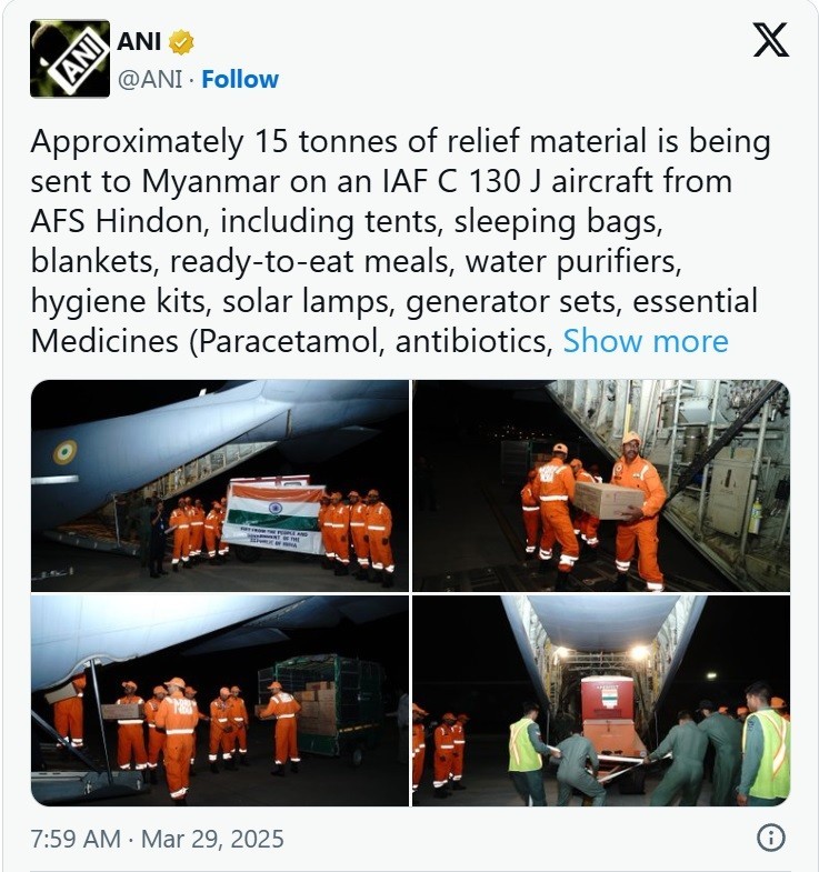 International Community Extends Support to Myanmar and Thailand Over Earthquake International Community Extends Support to Myanmar and Thailand Over Earthquake