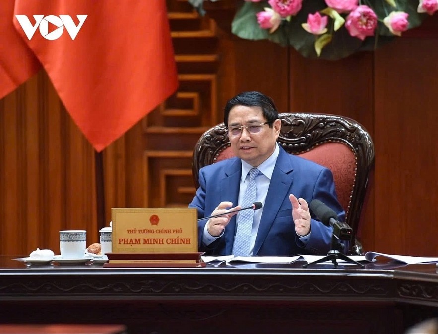 Prime Minister Pham Minh Chinh chairs a meeting with leaders of relevant ministries and agencies in Hanoi on April 29, examining preparations for coming trade negotiations with the United States Prime Minister Pham Minh Chinh chairs a meeting with leaders of relevant ministries and agencies in Hanoi on April 29, examining preparations for coming trade negotiations with the United States