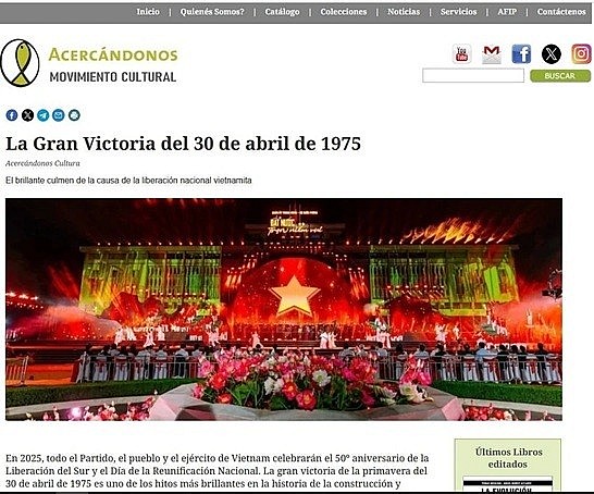 Vietnam’s 50-year Reunification Celebration Garners Argentine Press’s Attention Vietnam’s 50-year Reunification Celebration Garners Argentine Press’s Attention