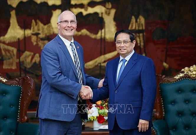 Prime Minister Pham Minh Chinh receives the US House of Representatives’ bipartisan delegation. (Photo: VNA) Prime Minister Pham Minh Chinh receives the US House of Representatives’ bipartisan delegation. (Photo: VNA)