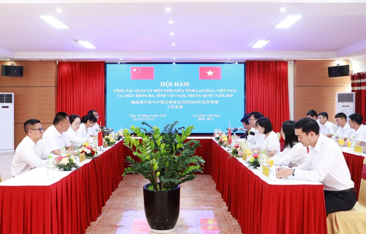Border Management Meeting between Lai Chau Province (Vietnam) and Honghe Prefecture (Yunnan Province, China) in 2025. (Photo: laichau.gov.vn) Border Management Meeting between Lai Chau Province (Vietnam) and Honghe Prefecture (Yunnan Province, China) in 2025. (Photo: laichau.gov.vn)