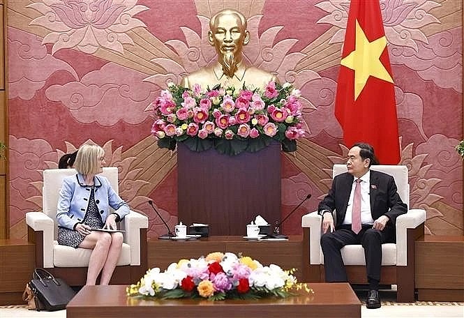 Vietnamese NA Chairman Tran Thanh Man receives new Australian Ambassador Gillian Bird (Photo: VNA) Vietnamese NA Chairman Tran Thanh Man receives new Australian Ambassador Gillian Bird (Photo: VNA)
