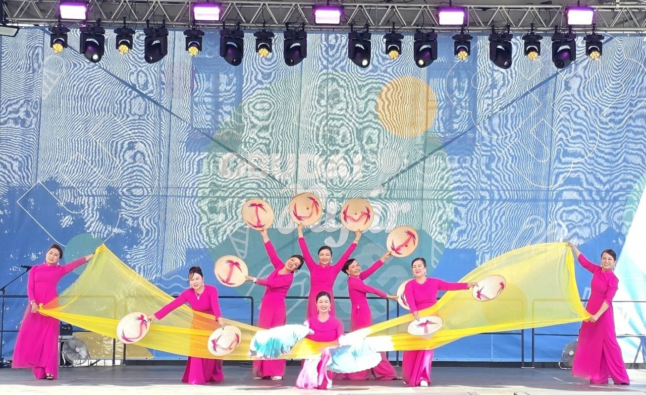 A cultural performance at Vietnam Cultural Day. (Photo: Vietnamese Embassy in Hungary)