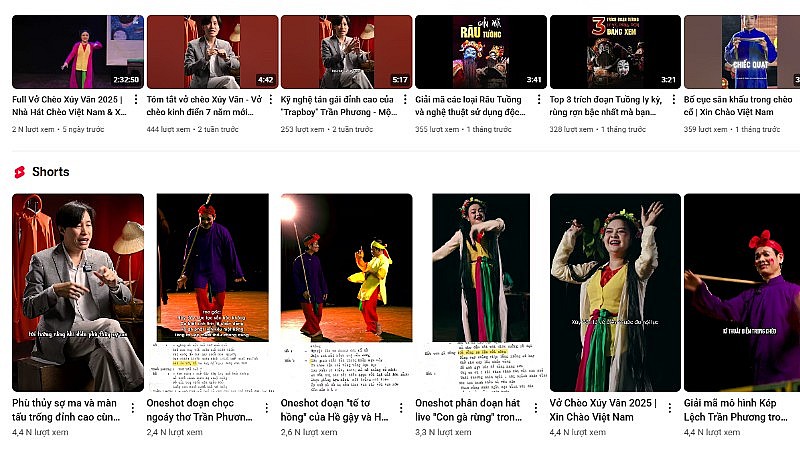 The “Xin Chao Viet Nam” project decodes cheo on YouTube, making the art form easier to understand and accessible to all audiences. (Screenshot) The “Xin Chao Viet Nam” project decodes cheo on YouTube, making the art form easier to understand and accessible to all audiences. (Screenshot)