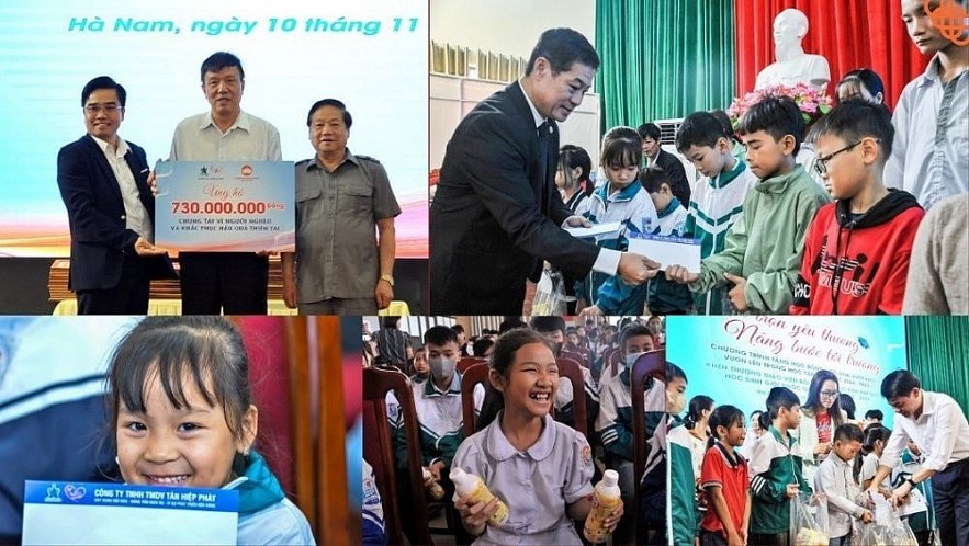 Tân Hiệp Phát has awarded thousands of scholarships to disadvantaged students who strive to overcome challenges and excel in their studies. Tân Hiệp Phát has awarded thousands of scholarships to disadvantaged students who strive to overcome challenges and excel in their studies.
