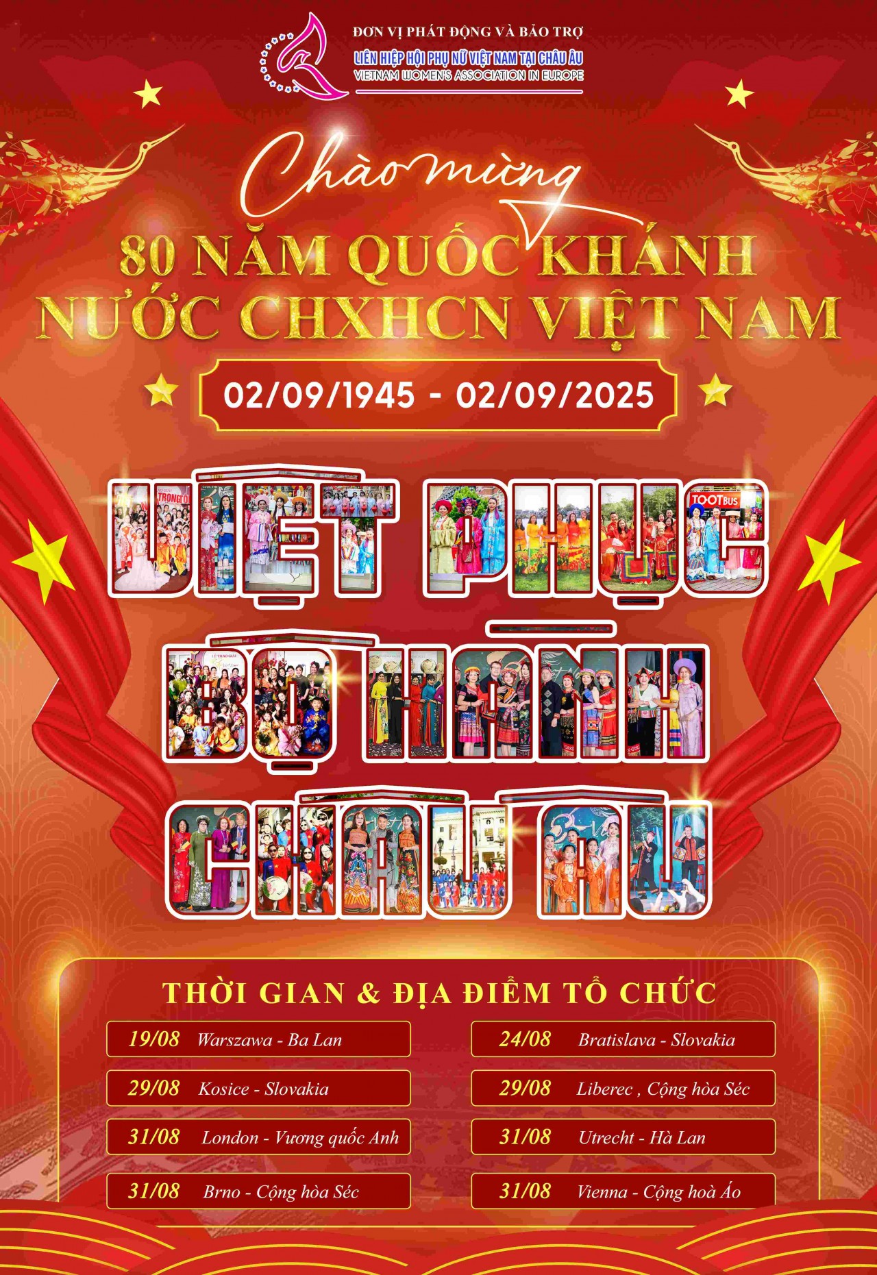 Program poster. (Photo: Union of Vietnamese Women’s Association in Europe) Program poster. (Photo: Union of Vietnamese Women’s Association in Europe)