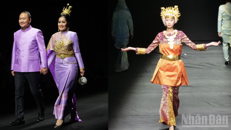 Performance of traditional costumes of ASEAN countries. (Photo: People's Newspaper) Performance of traditional costumes of ASEAN countries. (Photo: People's Newspaper)