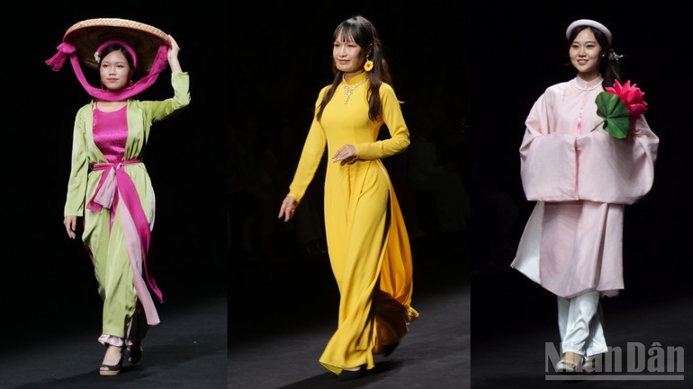 Performance of Vietnam’s traditional costumes. (Photo: People's Newspaper) Performance of Vietnam’s traditional costumes. (Photo: People's Newspaper)