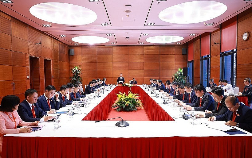 Delegates join a group discussion within the preparatory session of the first Congress of the Government’s Party Organisation on October 12, 2025. (Photo: VNA) Delegates join a group discussion within the preparatory session of the first Congress of the Government’s Party Organisation on October 12, 2025. (Photo: VNA)