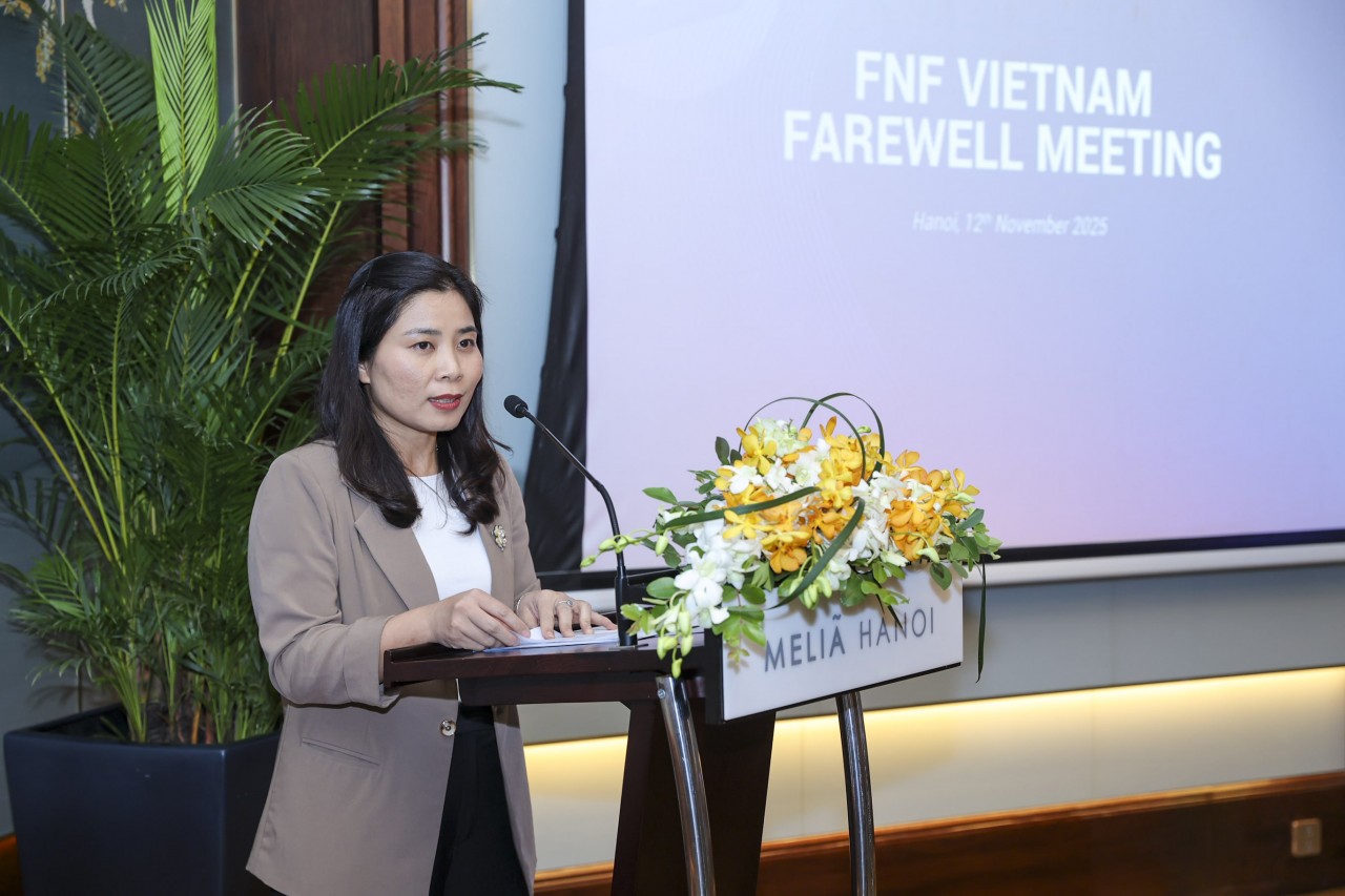Ms. Tran Thi Thanh Thuy, Vice President of the Lao Cai Provincial Women’s Union, speaks at the event. (Photo: Dinh Hoa) Ms. Tran Thi Thanh Thuy, Vice President of the Lao Cai Provincial Women’s Union, speaks at the event. (Photo: Dinh Hoa)