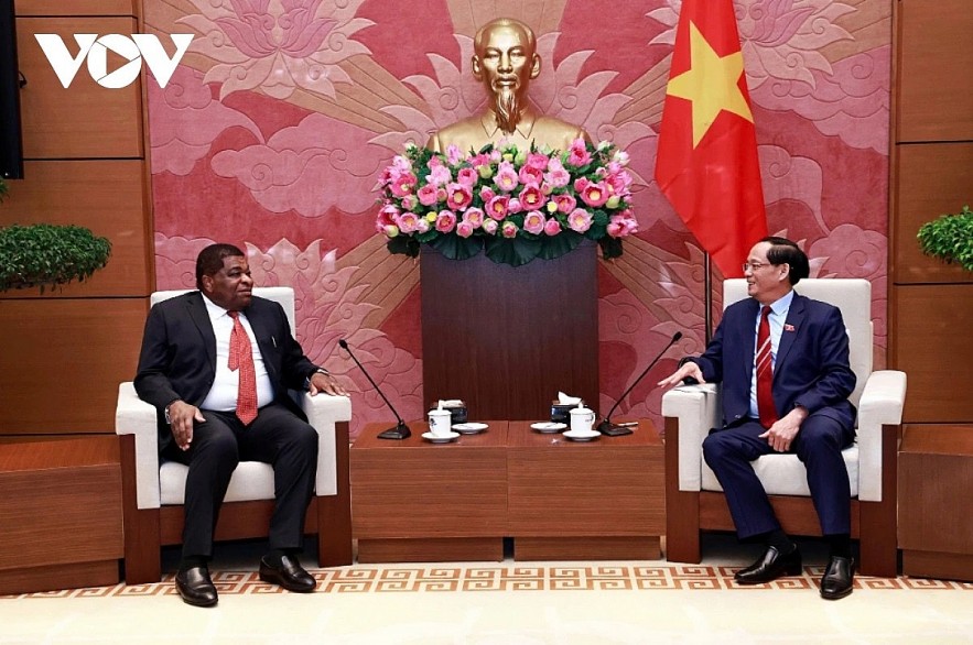 National Assembly Vice Chairman Tran Quang Phuong (R) and Inter-Parliamentary Union (IPU) Secretary General Martin Chungong during their meering in Hanoi on December 29 National Assembly Vice Chairman Tran Quang Phuong (R) and Inter-Parliamentary Union (IPU) Secretary General Martin Chungong during their meering in Hanoi on December 29