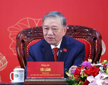 Congratulations sent to Party General Secretary To Lam on re-election