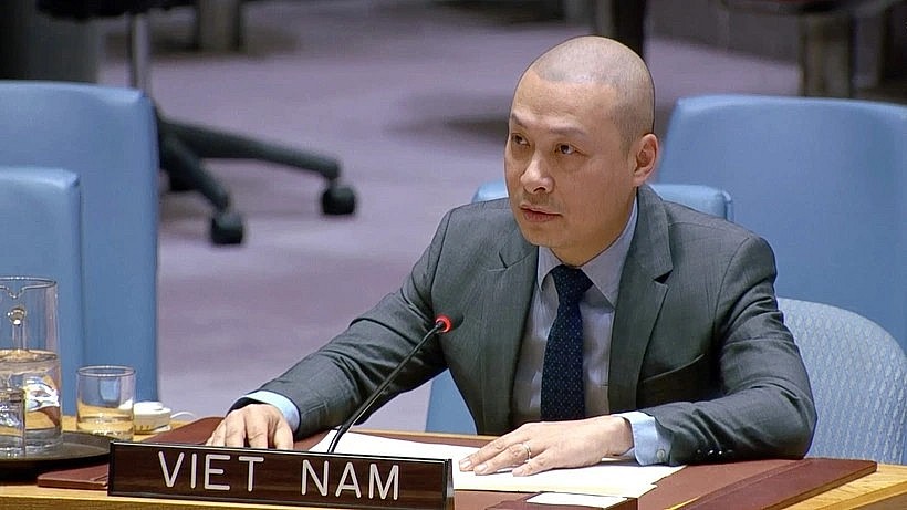 Minister-Counsellor Nguyen Hoang Nguyen, Chargé d'Affaires ad interim of the Permanent Mission of Vietnam to the UN (Photo: VNA) Minister-Counsellor Nguyen Hoang Nguyen, Chargé d'Affaires ad interim of the Permanent Mission of Vietnam to the UN (Photo: VNA)