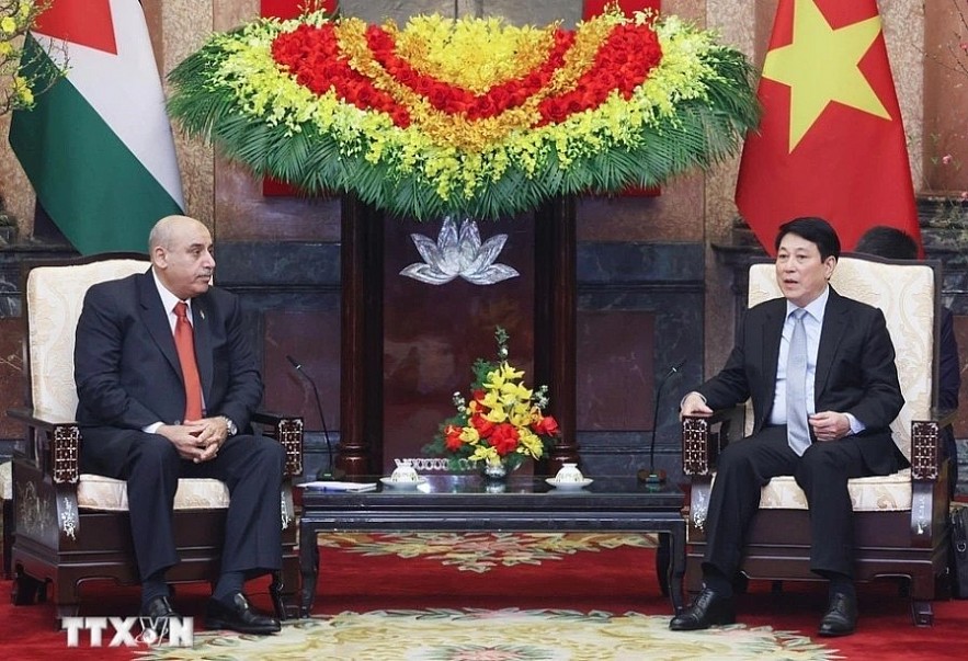 President Luong Cuong receives Speaker of the Jordanian House of RepresentativesMazen Turki El Qadi (Photo: VNA) President Luong Cuong receives Speaker of the Jordanian House of RepresentativesMazen Turki El Qadi (Photo: VNA)