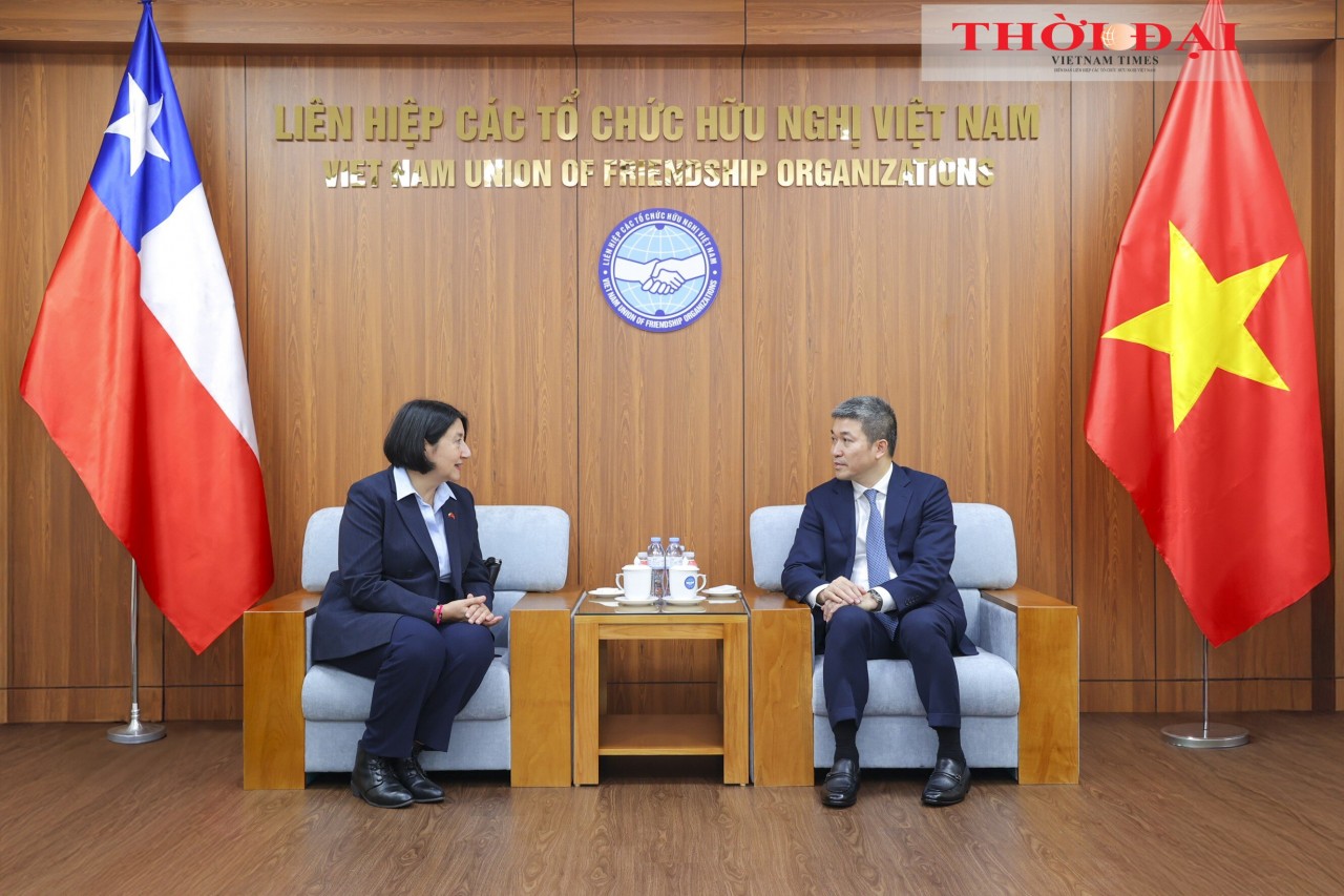 President Phan Anh Son receives Ambassador of Chile to Vietnam Nasly Isabel Bernal Prado during her courtesy visit. (Photo: Dinh Hoa) President Phan Anh Son receives Ambassador of Chile to Vietnam Nasly Isabel Bernal Prado during her courtesy visit. (Photo: Dinh Hoa)