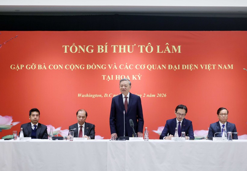 Party General Secretary To Lam addresses the meeting. (Photo: VNA) Party General Secretary To Lam addresses the meeting. (Photo: VNA)