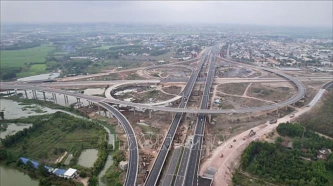 The interchange between Bien Hoa - Vung Tau Expressway and Ho Chi Minh City - Long Thanh - Dau Giay Expressway. (Photo: VNA) The interchange between Bien Hoa - Vung Tau Expressway and Ho Chi Minh City - Long Thanh - Dau Giay Expressway. (Photo: VNA)