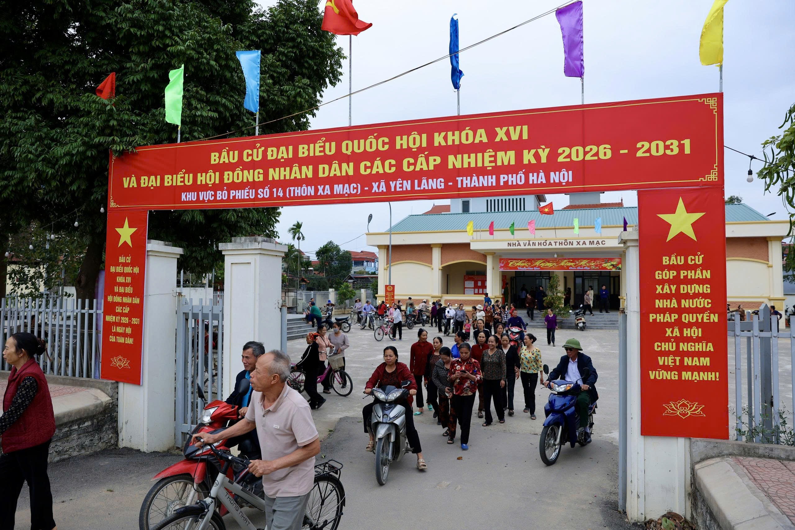 Yen Lang is among the earliest localities in Hanoi to complete voter meetings ahead of the election. (Photo: Xuan Hoa). Yen Lang is among the earliest localities in Hanoi to complete voter meetings ahead of the election. (Photo: Xuan Hoa).