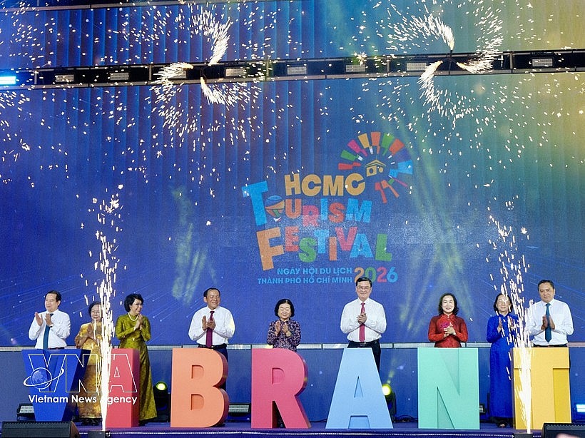 Officials mark the opening of the 22nd Ho Chi Minh City Tourism Festival on April 2. (Photo: VNA) Officials mark the opening of the 22nd Ho Chi Minh City Tourism Festival on April 2. (Photo: VNA)