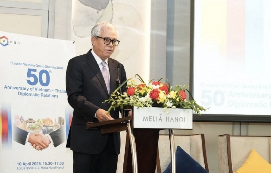 Former Deputy Foreign Minister Pham Quang Vinh speaks at the event (Photo: C asean Vietnam)