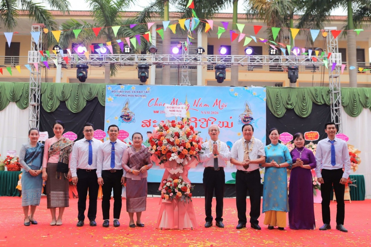 Lao and Cambodian Students Celebrate Traditional New Year at Friendship School 80 Lao and Cambodian Students Celebrate Traditional New Year at Friendship School 80