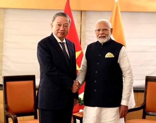 General Secretary and President Tô Lâm meets Indian Prime Minister Narendra Modi on the sidelines of the Summit of the Future and the High-Level General Debate of the United Nations General Assembly in New York, the United States, September 2024. Photo: VNA General Secretary and President Tô Lâm meets Indian Prime Minister Narendra Modi on the sidelines of the Summit of the Future and the High-Level General Debate of the United Nations General Assembly in New York, the United States, September 2024. Photo: VNA