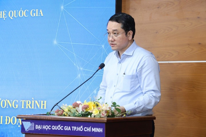 Director of NAFOSTED, Dao Ngoc Chien, shared this at the workshop (Photo: Vietnam.vn)