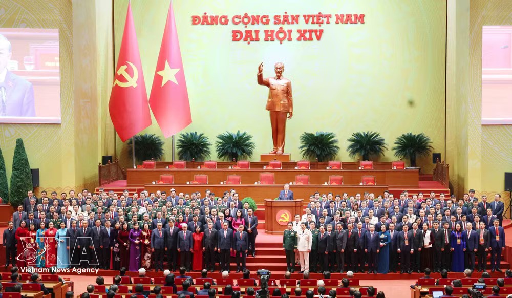 The Party Central Committee for the 2026-2031 tenure makes its debut at the 14th National Party Congress. (Photo: VNA) The Party Central Committee for the 2026-2031 tenure makes its debut at the 14th National Party Congress. (Photo: VNA)