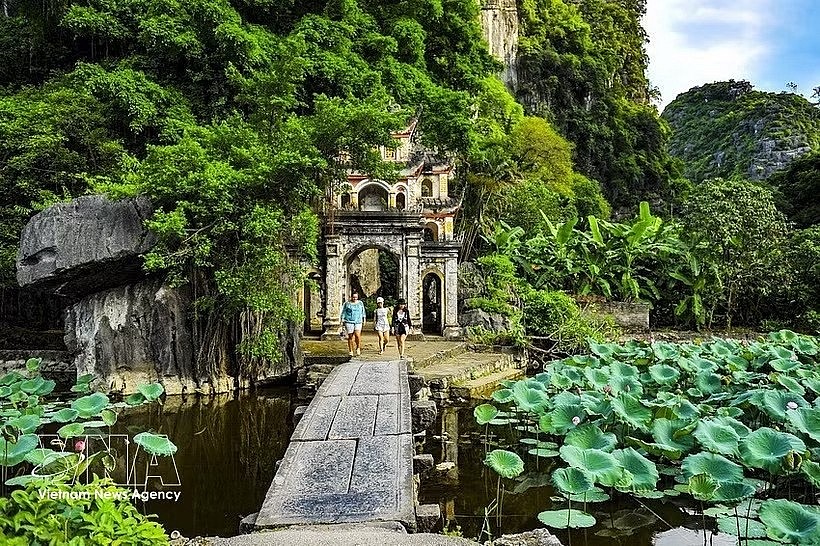 Bich Dong Pagoda, one of the filming locations featured in the music video of Secret Garden (Photo: VNA)