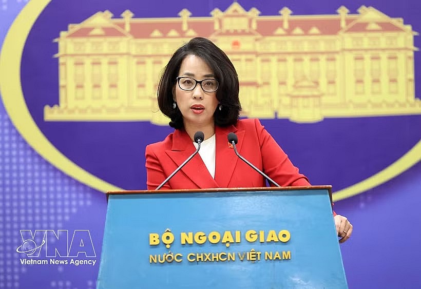 Spokesperson of the Ministry of Foreign Affairs Pham Thu Hang (Photo: VNA) Spokesperson of the Ministry of Foreign Affairs Pham Thu Hang (Photo: VNA)