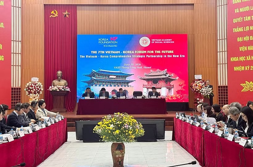 A view of the 7th Vietnam–Korea Forum for the Future (Photo: baochinhphu.vn) A view of the 7th Vietnam–Korea Forum for the Future (Photo: baochinhphu.vn)