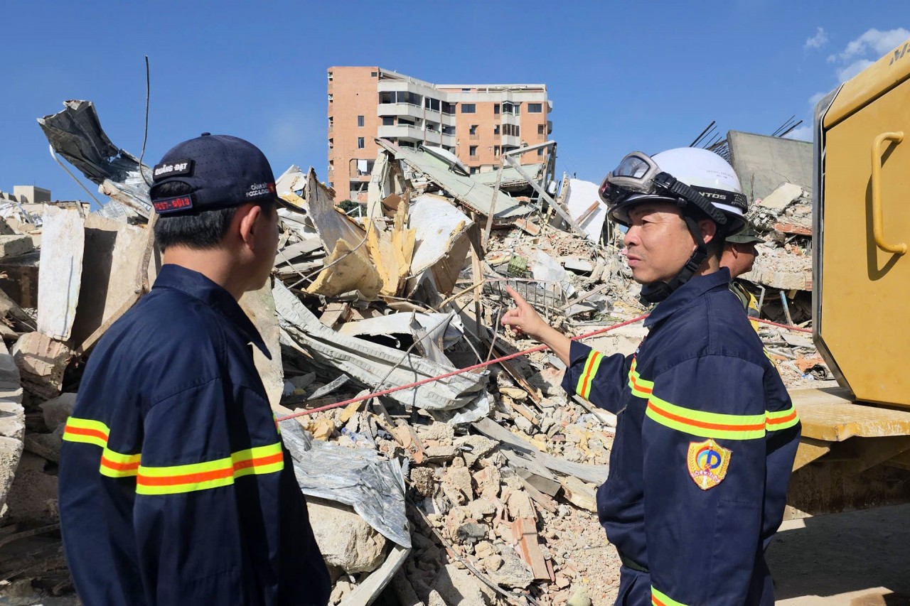The delegation has been fully equipped with specialized tools and equipment for search-and-rescue operations involving collapsed structures. (Photo: Ministry of Public Security) The delegation has been fully equipped with specialized tools and equipment for search-and-rescue operations involving collapsed structures. (Photo: Ministry of Public Security)