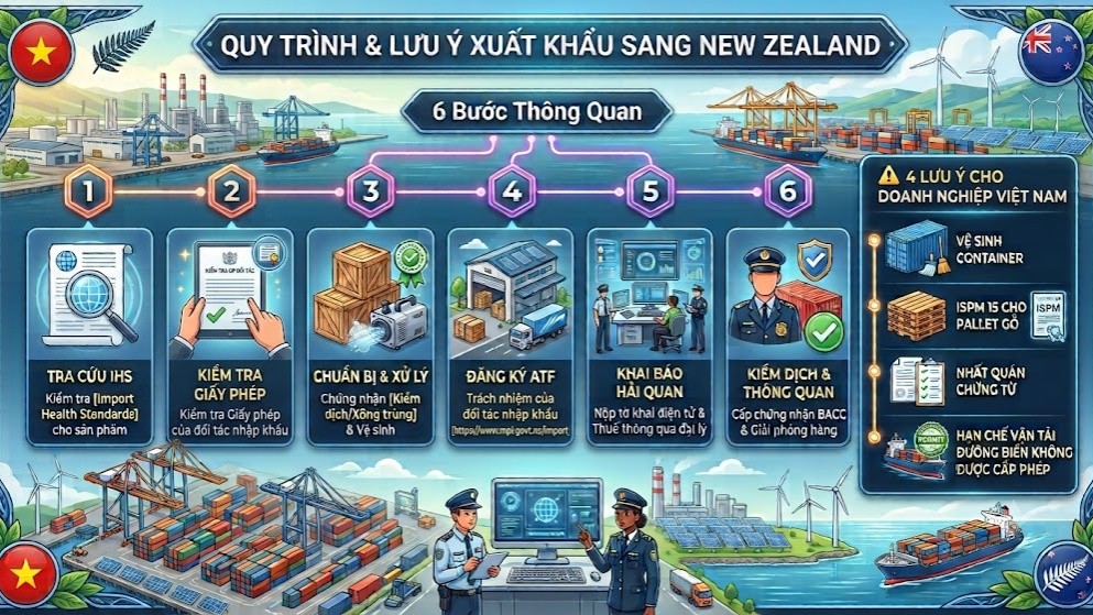 Import Procedures for Goods Entering the New Zealand Market (Photo: The Vietnam Trade Office in New Zealand)