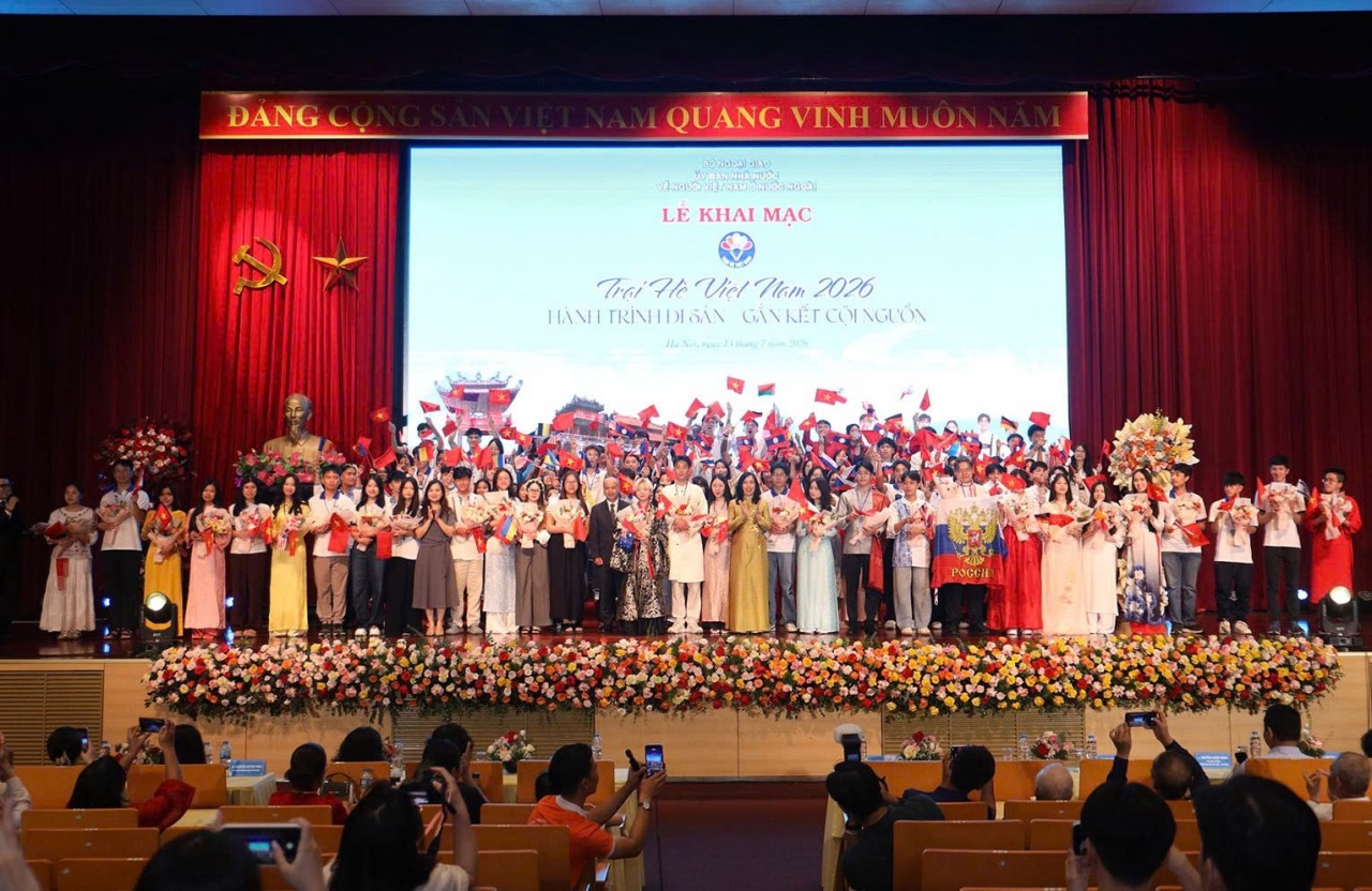 Young overseas Vietnamese participants at the program. (Photo: Thanh Long) Young overseas Vietnamese participants at the program. (Photo: Thanh Long)