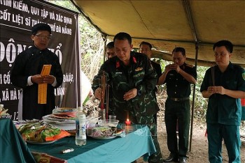 Many Fallen Soldiers' Remains Recovered in Da Nang and Cao Bang