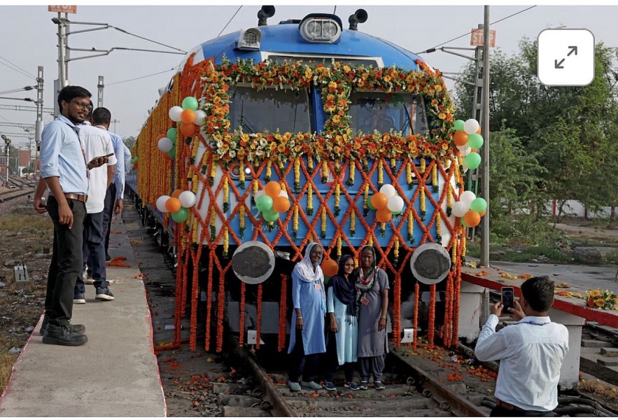 undefined India launches its first hydrogen-powered train