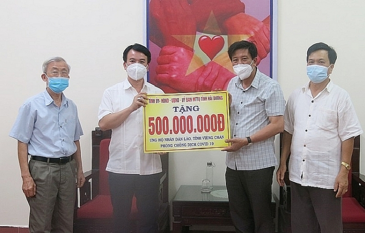 Hai Duong provide $21,792 in aid for Laos’ Covid-19 fight Hai Duong provide $21,792 in aid for Laos’ Covid-19 fight