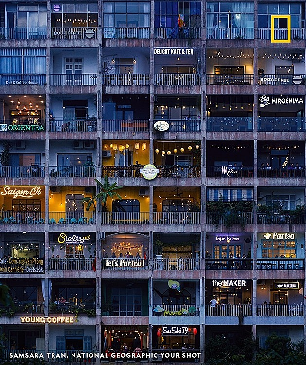 Vietnamese cafe apartment highlighted on National Geographic UK