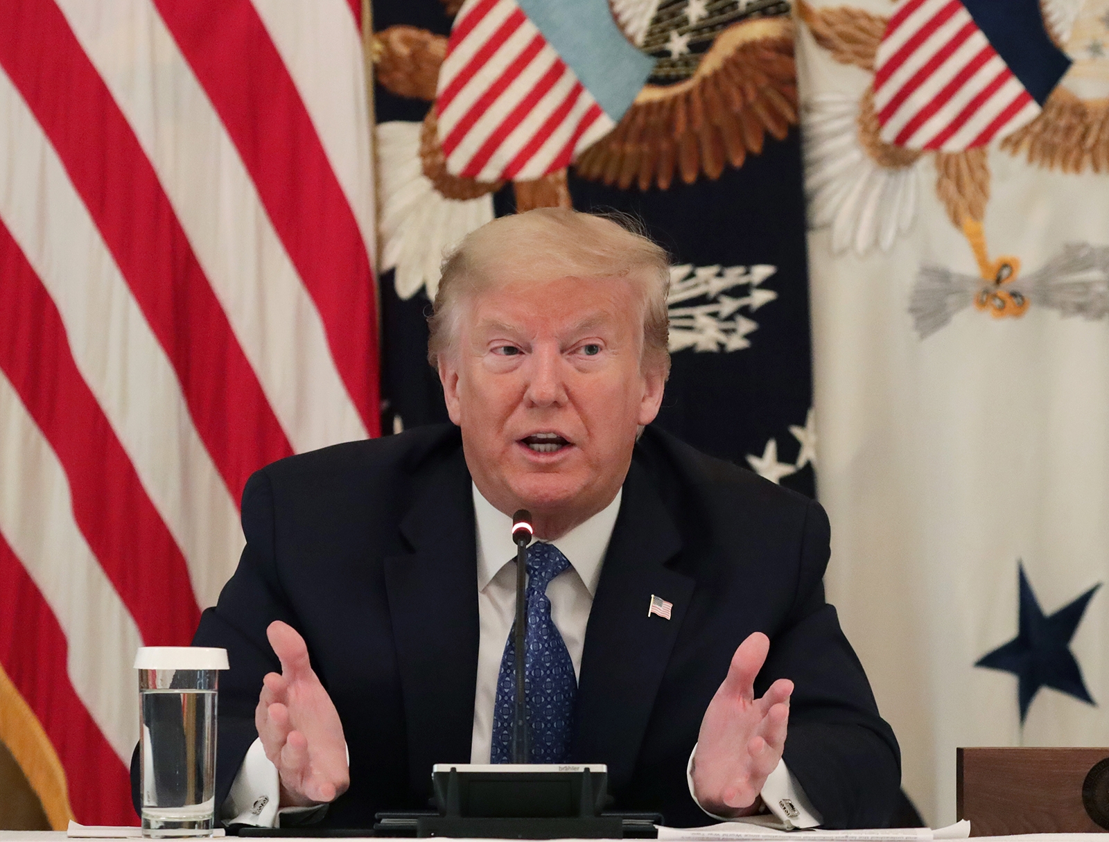 Trump says high Covid-19 numbers  in US "badge of honor" meaning good testing capacity