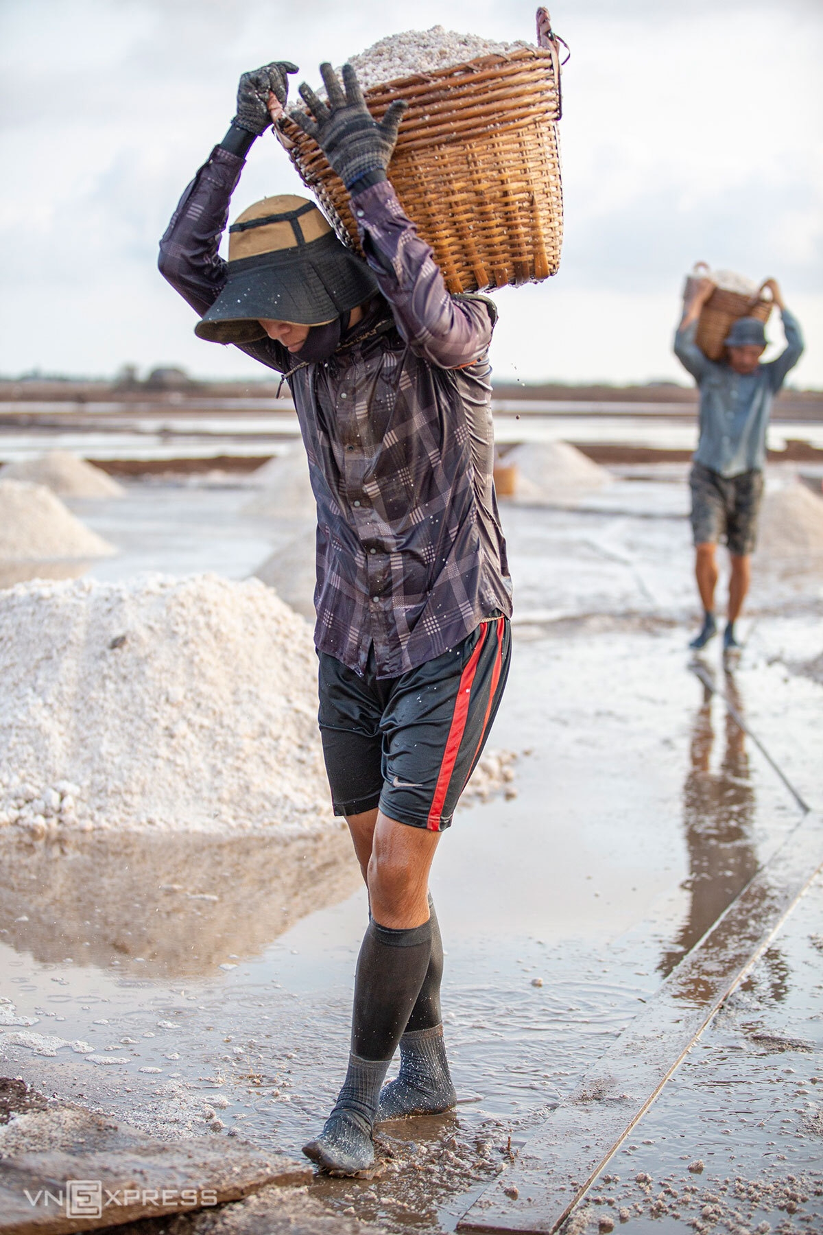 Picturesque salt fields in Bac Lieu, Southern Vietnam picturesque salt fields in bac lieu southern vietnam