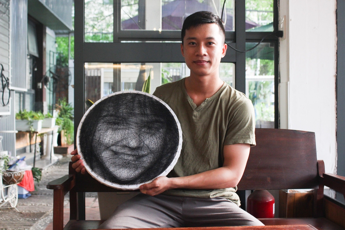 Vietnamese artist portraits global artists by string art Vietnamese artist portraits global artists by string art