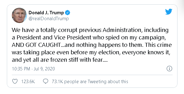 Trump must hand over financial documents to prosecutor Supreme Court rules Trump's tweet on Thursday