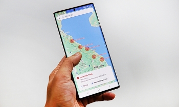 google maps warns of flood stricken areas in central vietnam