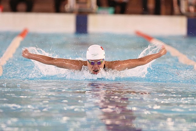 Anh Vien officially retired from swimming. Photo: TienPhong Anh Vien officially retired from swimming. Photo: TienPhong