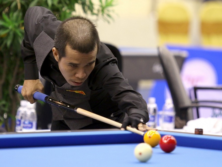 Tran Quyet managed to defeat no.1 player on March 10. Photo: Thanh Nien Tran Quyet managed to defeat no.1 player on March 10. Photo: Thanh Nien