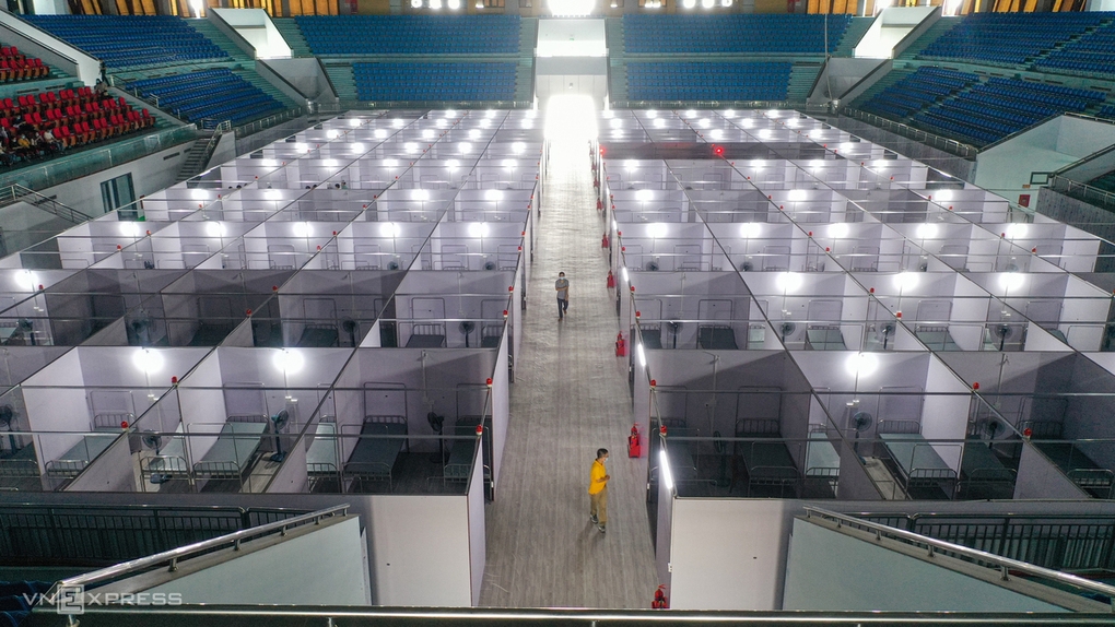 A 600-bed field hospital is put into use in May in Bac Giang. Photo VnExpress A 600-bed field hospital is put into use in May in Bac Giang. Photo VnExpress